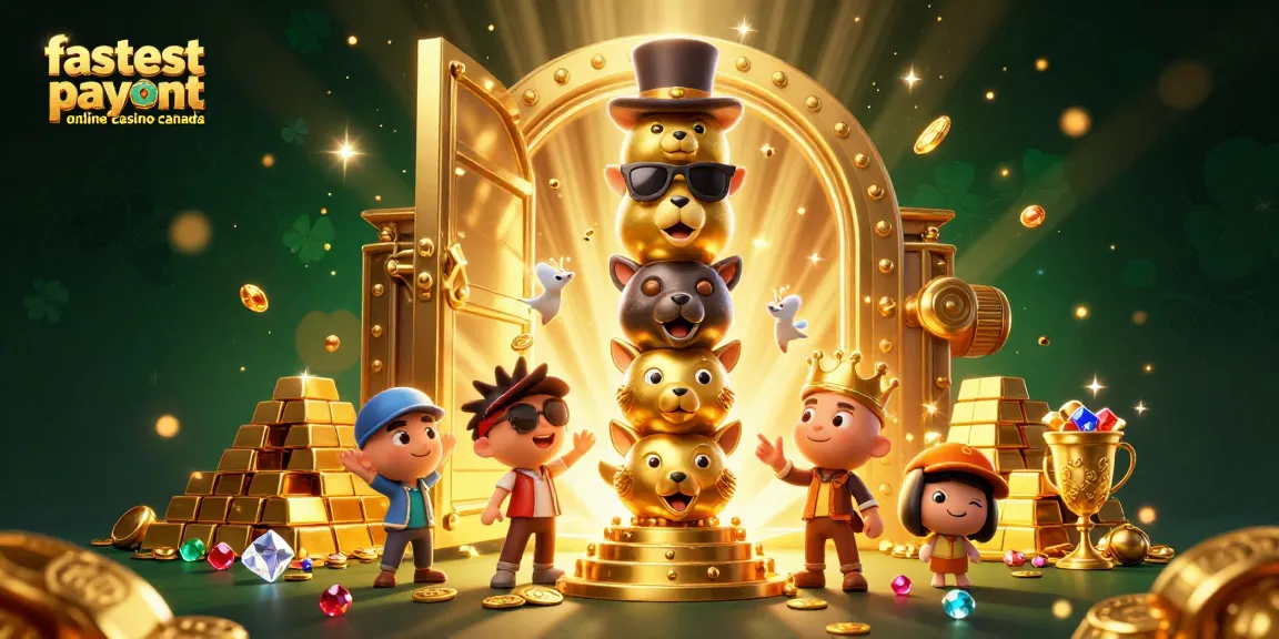 Experience the fastest payout online casino Canada with golden treasures and dynamic totem imagery.